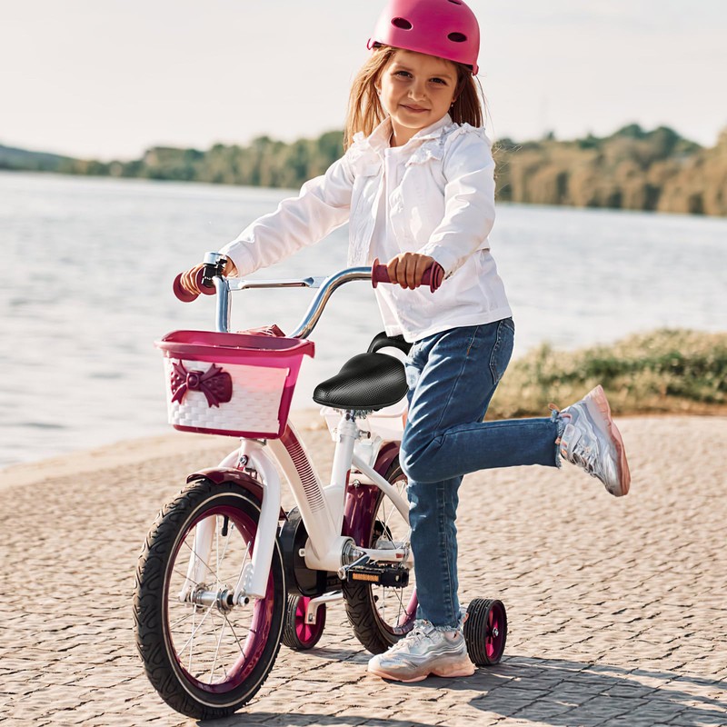 Wide Bicycle Saddle Replacement Padded Comfort Bike Seat for Kids
