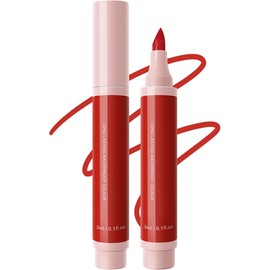 Lip Stain Marker Pen, Moisturising Lip Colour Liquid Lip Liner, Long Lasting Waterproof Smudgeproof Natural Effect, Women's Makeup Gift, Matte Colour Appearance，Rose Pink Lip Stain(04, One Size)