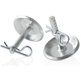 AR-PRO Replacement Snow Plow Skid Shoes for Compatible with ATV/UTV Polaris K-Plow 2205071 and 2208864 - Hardened Steel Snow Plow Non-Slip Base with Quick-Release Cotter Pins (2-Pack, Black)