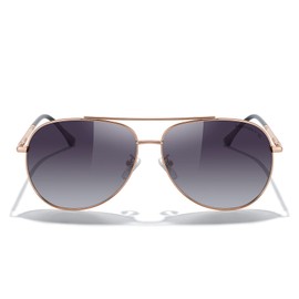 MERRY'S Aviator Sunglasses for Women Men Polarized Mirror Lens with Case - Polarized Driving Sun glasses UV 400 Protection 60 MM