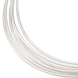 Benecreat Silver Wire, 0.04 ft (0.5 m), 0.04 inch (1 mm), 999 Sterling Silver, Accessory Wire, Craft Wire, Glossy, Jewelry Making, Crafting