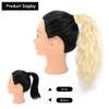 Yinmei Baibian Blonde Curly Ponytail Hair Extension 14inch Short Wavy