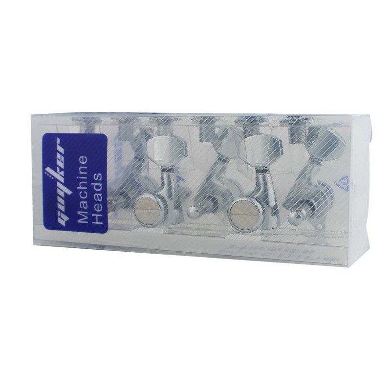 Guyker Guitar Locking Tuners (6 Left Handed) - 1:18 Ratio