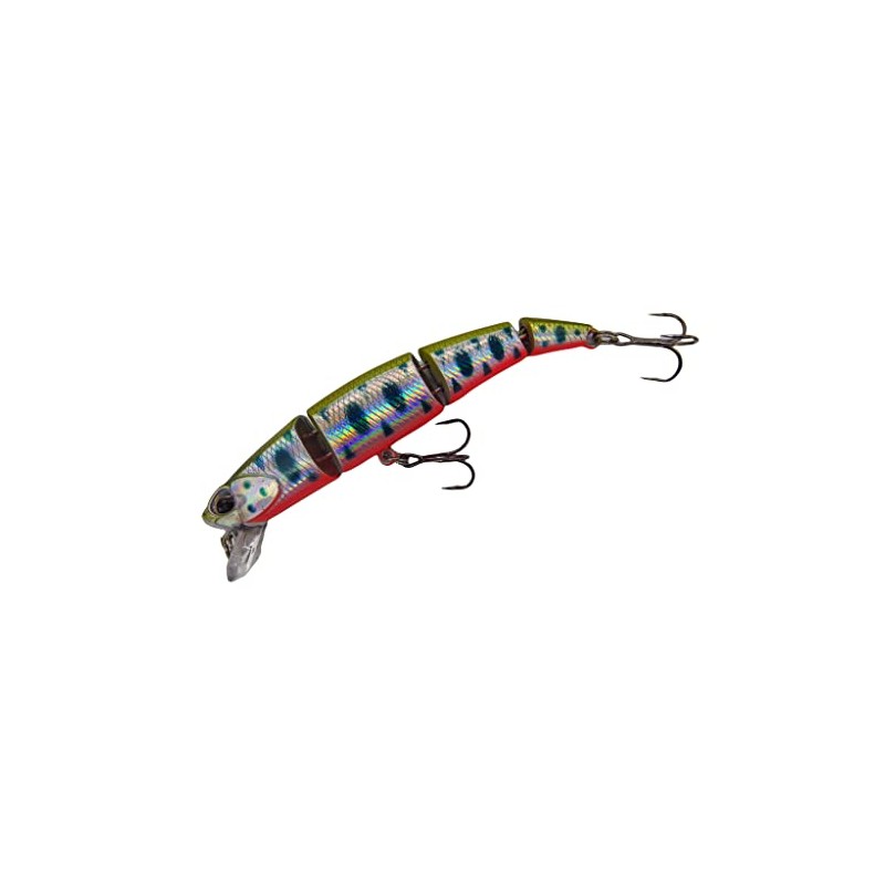 momolures Trout Lures Qatro Jointed 70S 5.7g Sinking for Brown