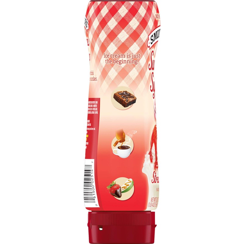 Smucker's Sundae Syrup Strawberry Flavored Syrup, 20 Ounces (Pack of