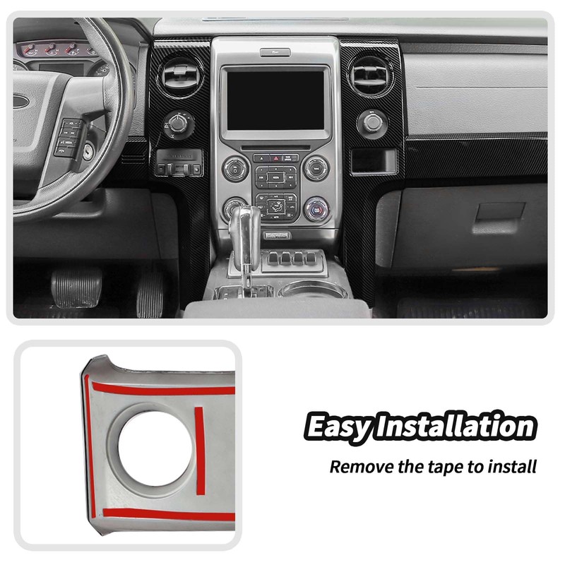 JeCar Carbon Fiber Interior Center Console Dashboard Panel Cover Trim