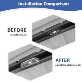 RT-TCZ for Jeep JL Silver Dome Light Cover Trim for Jeep Wrangler JL Gladiator JT 2018-2023 Silver Interior Accessories 3pcs