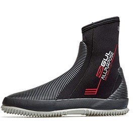 Gul 5mm All Purpose Neoprene Wetsuit Boots Shoes - Black - Unisex - BLINDSTITCHED: Seam construction