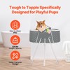 VEVOR Foldable Dog Bathtub Elevated Grey Shower Station for Small
