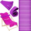 Jexine 24 Count Beach Towel Bands Clips Windproof Elastic Beach