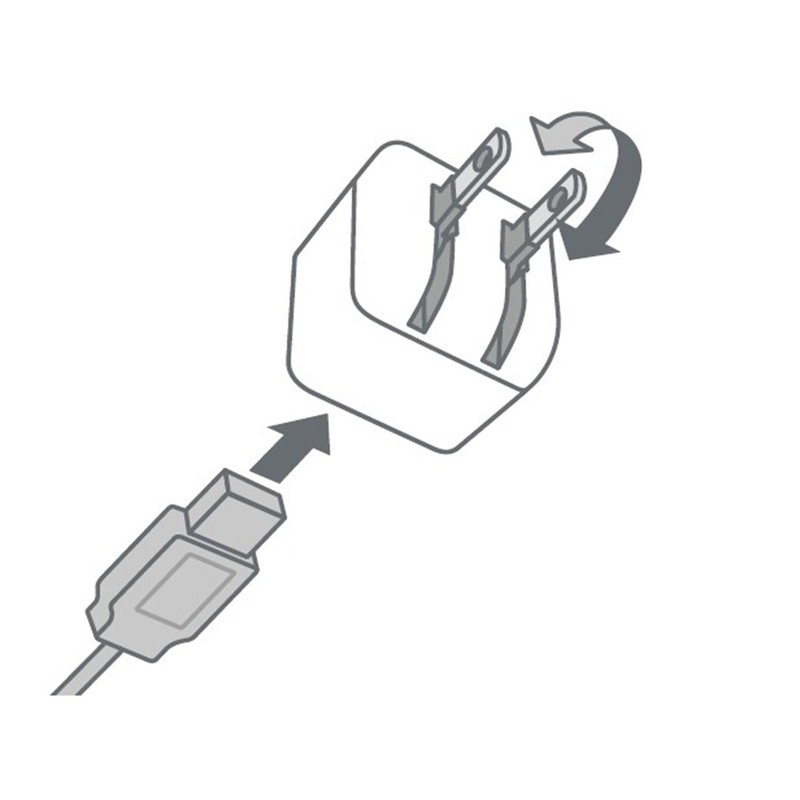 Elecom Audio AC Charger/CUBE/1A Output/USB1P/Black