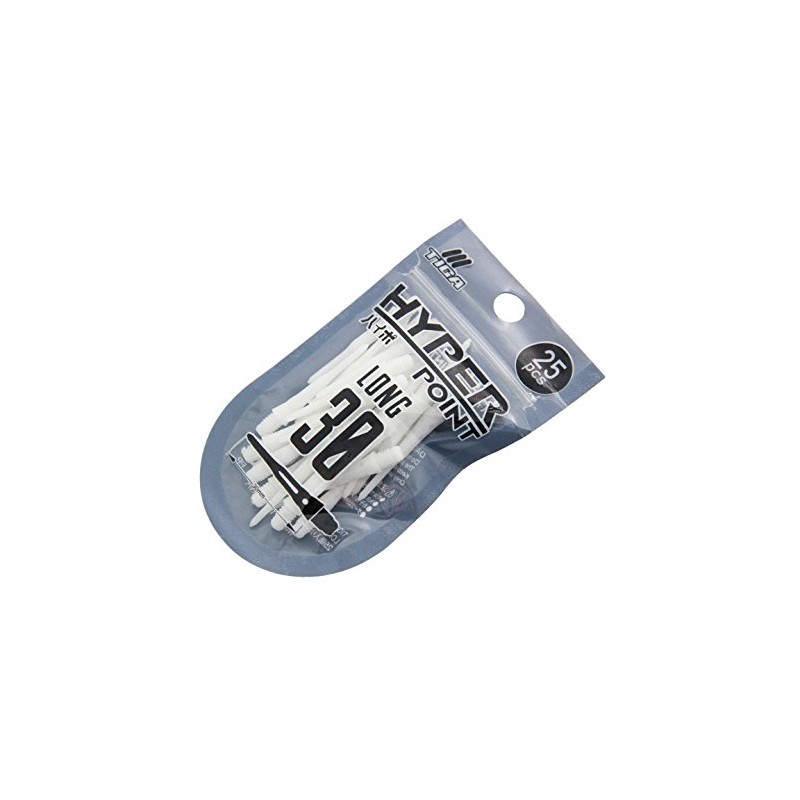 TIGA ティガ ハイパーポイント ハイポ ティップ ホワイト 30mm 25pcs