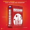 Briston Russian Phrase Cards with Phonetics, Russian Language Flashcards for