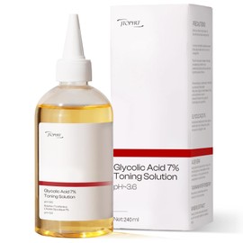 Glycolic Acid 7% Exfoliating Toner: 240ml Glycolic Acid Toning Solution for Smoother Skin