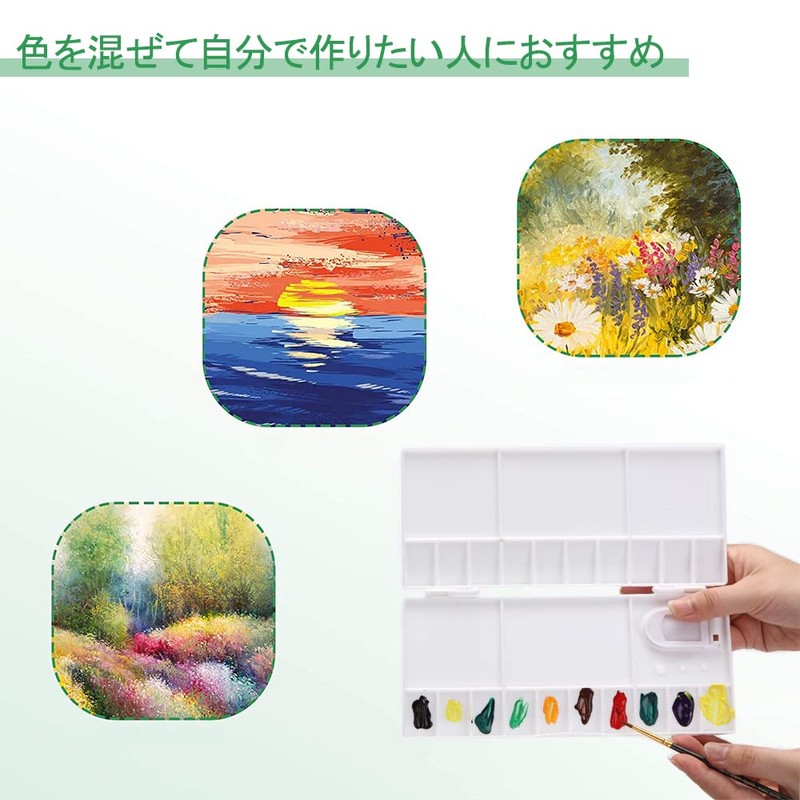 DFsucces Watercolor Paint Palette, Plastic, Watercolor, Oil Painting, Etc. 20