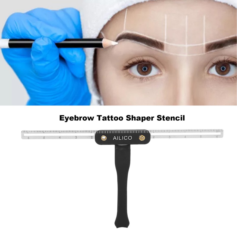 Microblading Practice Kit Eyebrow Pencil Sharpener Eyebrow Positioning Ruler Microblading