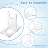 Fowecelt Plate Display Stands Clear - 6 Set Plate Stand