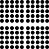 Polka Dots - 100 3/4" vinyl decal stickers BLACK