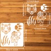 FINGERINSPIRE Tiger Stencil for Painting, 30 x 30 cm, Plastic