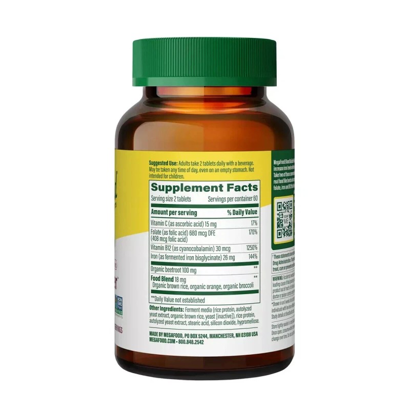 MegaFood Blood Builder Iron Minis, 120 Tablets