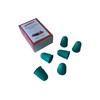 Pack of 12 Green No.0 Rubber Thimblettes - Small Thimble