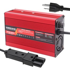 WAOUKS 48 Volt 5 AMP Battery Charger for Yamaha Golf Cart Yamaha G19 G22 with 2 Pin Plug