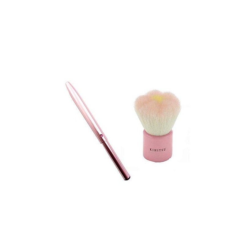 KIHITSU Kumano Brush Flower Facial Cleansing Brush Pink & Portable