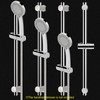 NearMoon Shower Slide Bar with Height/Angle Adjustable Handheld Shower Holder,