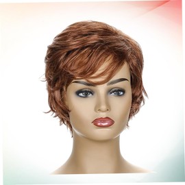 Beavorty Clip Bangs Short Wig for Women Curly Hair Fashion Hair Cover Safe and Comfortable