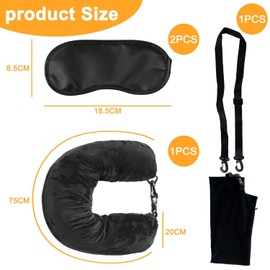 "1 Travel Pillow, 2 Sleep Masks, Airplane Pillow, Portable Neck Pillow, Outing Pillow, Travel Accessories