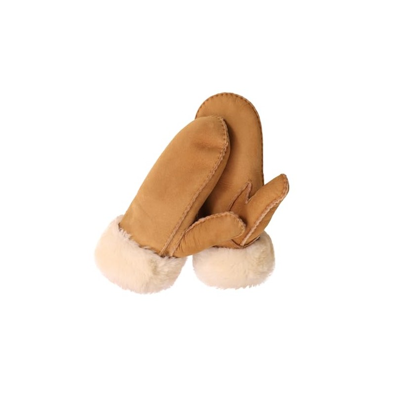 Kathyland Kids Mittens with Sheepskin Lining for Winter Cold Weather