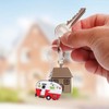 Camper Keychain 6pcs, Key Ring with Campervan Key Decoration Pendant