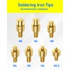 HOLMOL 8PCS Soldering Iron Tips for Threaded Inserts, Heat Set