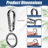 flintronic Pack of 6 Carabiner Key Chains, Metal Carabiner Keyring,