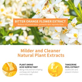 BREYLEE Brelyee Orange Blossom Makeup Cleansing Foams,60ml + Brush,Eyelash Extension Cleanser,Eyelash Wash for Extensions, Lash Cleanser, Lash Bath, Paraben & Sulfate Free for Professional & Self Use