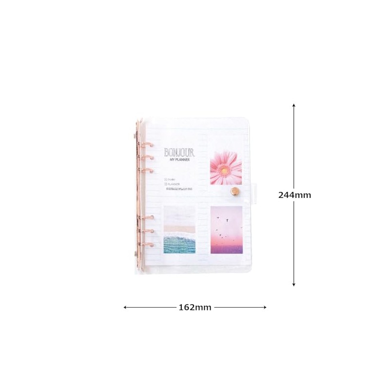 Modern Trading Binder A5 My Planner Binder Pink Gold 120630