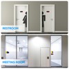 Operitacx Sliding Door Sign Empty Room Display Plate Privacy Sign
