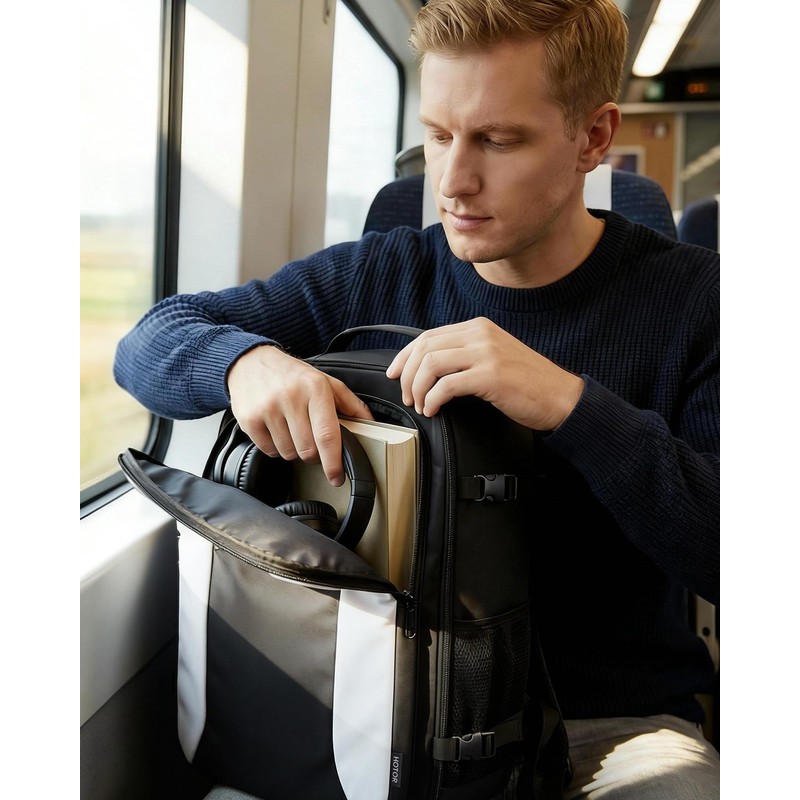 HOTOR Travel Backpack - TSA-Friendly Carry-On Backpack for Men &