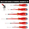 HAUTMEC Insulated Screwdriver Set, 6-Piece Electrician Screwdriver Set, VDE &