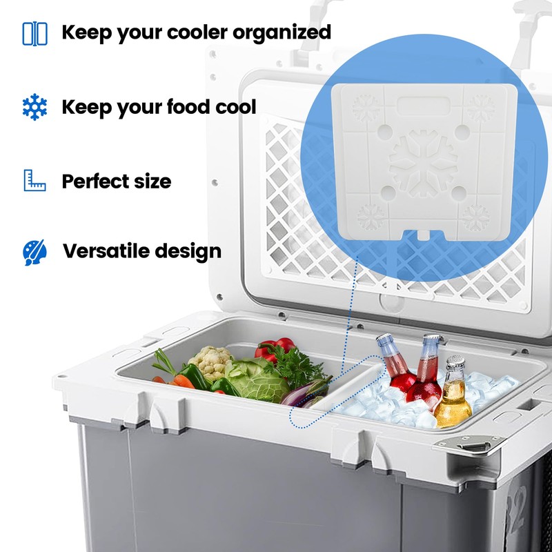 32QT Ice Pack Cooler Divider, Compatible with RTIC 32qt Cooler,