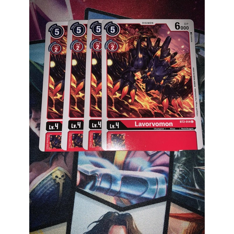 Digimon TCG Singles - Lavorvomon x4 - BT2-014 - Common
