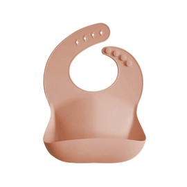 AMABABY - Babero Silicon para Bebé - Baberos Bebé - Baberos de silicona (CORAL)