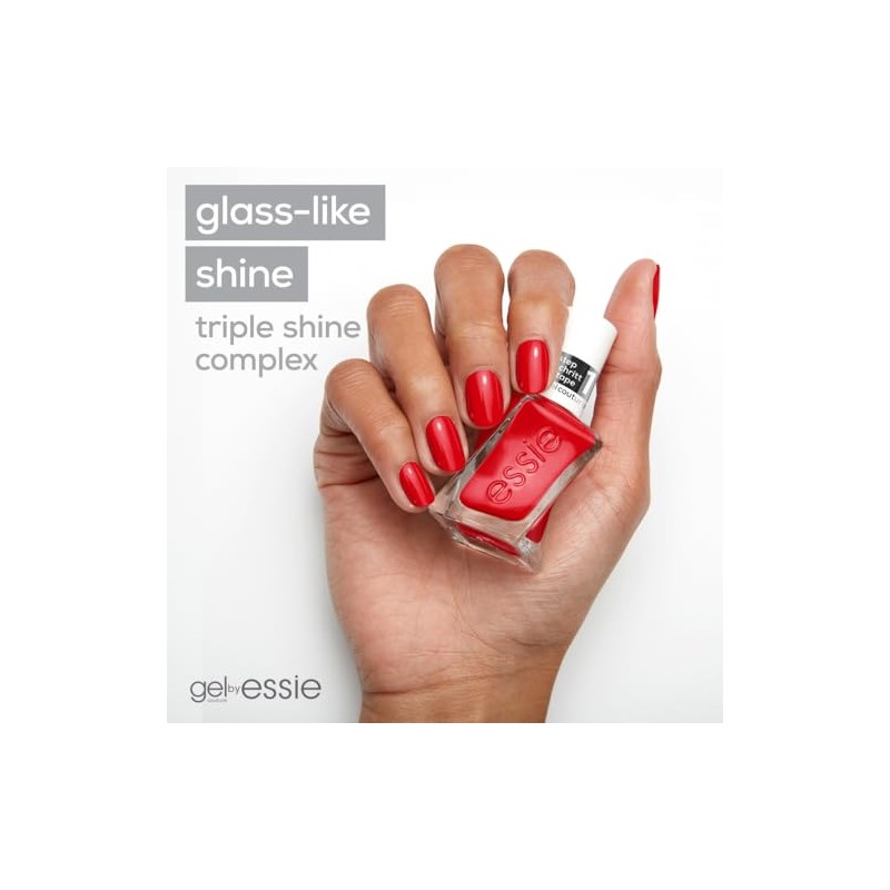 Gel by essie Longwear Nail Polish, Red Nail Varnish, Rock