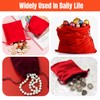 YIEMI Orange Velvet Bags Drawstring，3x4Inch Jewelry Gift Bags with Drawstring（12pcs）