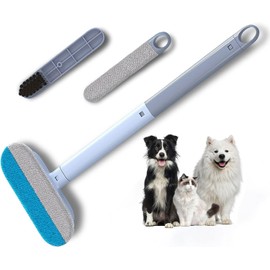 Multifunctional Pet Hair Remover for Laundry Durable Reusable Washable Lint Brush for Furniture Hair Complete 4 in 1 14.9Inch Cat Hair Remover Effective on Carpets Car Seats Bedding Clean Tool