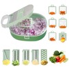Vegetable Slicer and Chopper with Large Container Multifunction Mandoline Slicer
