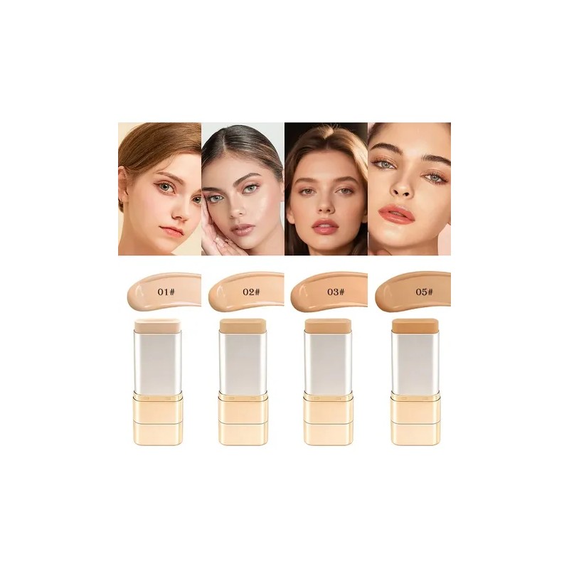 Base De Maquillaje,corrector,contorno En Barra+pincel