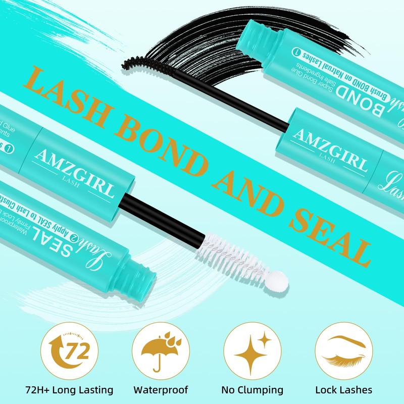 Lash Extension Kit 240Pcs 50D Individual Lashes Clusters Kit,Lash Bond