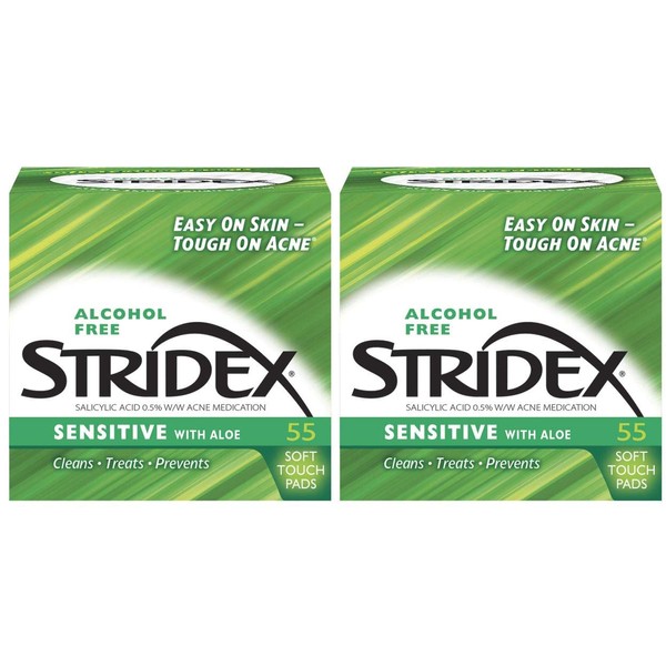 Stri-Dex Medicated Pads, Sensitive,2 Count