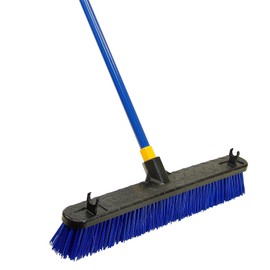 Quickie Cleaning Bulldozer 24-Inch Head Super Stiff Poly Fiber Push Broom, for Home/Garage/Outdoor/Patio/Deck